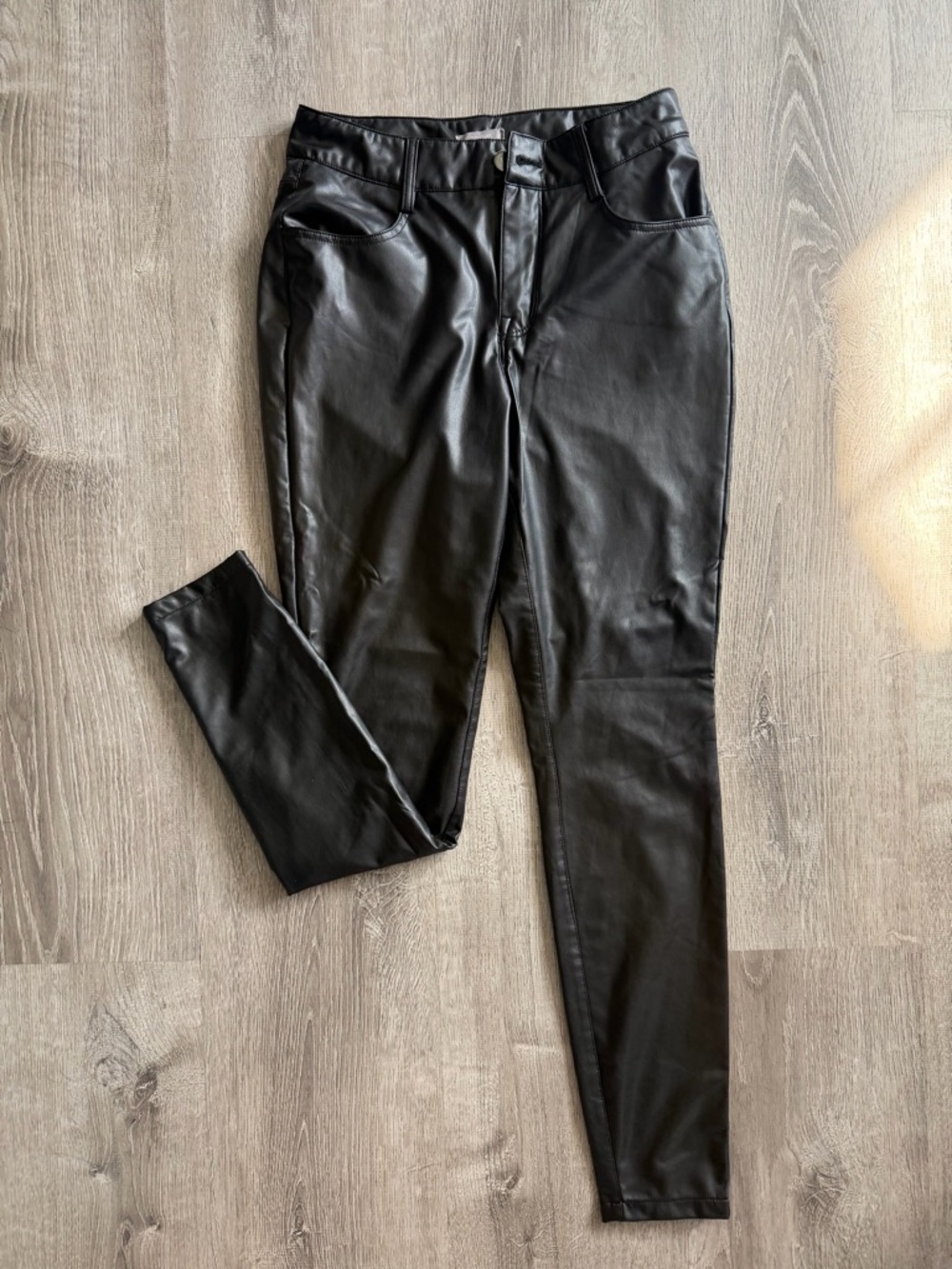 Maurice’s Black Faux Leather High-Rise Pants